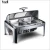 Import Buffet equipment list high quality food warmer restaurant stainless steel oblong saving dish chafing dishes roll top from China