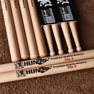 Bulk American Hickory durable round tip snare drum sticks 5A