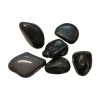 Bulk Black Polished Agate Pebbles Stone 3-6CM Black for Landscaping Decoration Wholesale Pebbles