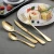 Import Bulk Luxury Gold Stainless Steel Cutlery Set Service Knife Fork Spoon Serving Flatware Set from China
