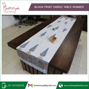 Bulk Selling Pure Cotton Hand Block Print Table Runner from Indian Manufacturer