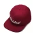 Import Burgundy acrylic fabric snap back custom 3D embroidery LOGO hip hop hat from China