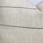 Burlap Striped Pillow Cover Wholesale Personalized Home Decor Zipper Monogram Burlap Striped Pillow Case