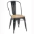 Cafe Shop Restaurant Industrial Rustic Metal Tolix Chair with wood seat