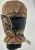 Import camouflage color five finger with half cap winter hunting mittens from China