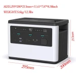camping 110v 220v solar portable power station 600W 1200W 2000W LMO lithium battery Portable Power Station for Emergency Outdoor
