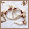 C&amp;J Warm Autumn&amp;Winter Cute Plush Bunny Bear Female Lamb Woolen Hair Hoop Headband Hair Accessory