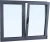 Import Canadian pvc opening window with motorized ventilator for real estate from China
