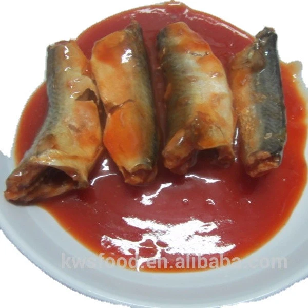 canned mackerel fish in tomato sauce canned sea food