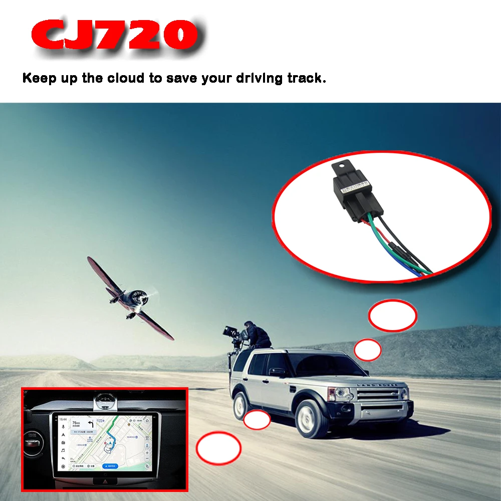 car auto vehicles gps tracker GPS/LBS positioning remote cut off power Small and CJ720 hidden design car gps tracking device