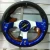 Import Car modification 320mm 13&quot; Red Universal Auto Racing Car interior Steering Wheel &amp; Horn Button Leather PVC Aluminium Alloy Wear from China