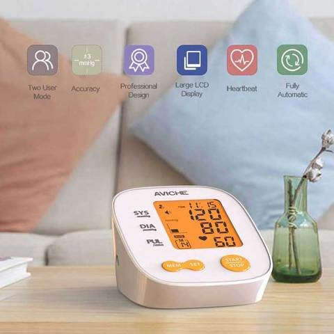 CE Approved Digital LCD Blood Pressure Monitor talk Automatic Sphygmomanometer Portable BP meter