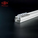 Ceiling heavy duty aluminum profile curtain double track