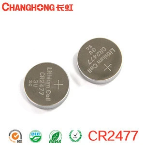 Changhong hot sale coin cell CR2477 3v 1000mah button battery