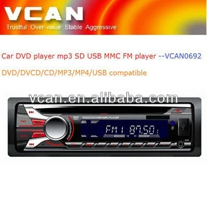 cheap car stereo / one din car DVD player mp3 FM USB SD MMC card player