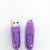 Import Cheap Factory Price 3 in 1 purple type c connector usb charge cable from China