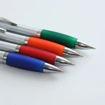 Cheap free sample promotion office school stationery writing plastic ballpoint ball pens with custom logo imprint company brand