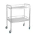 Import Cheap Hospital Furniture Stainless Steel Mobile Operating Instrument Trolley Medical Surgical Cart with two shelves for hospital from China