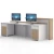 Import Cheap Modern Office furniture melamine straight reception desk from China