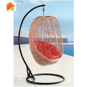 Cheap Price Bali Rattan Furniture Egg Shaped Hanging Chair