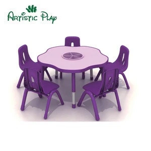 Cheap price high quality school kindergarten childrens round tables and chairs