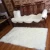 Cheap White Long Pile Shag Faux Fur Carpet