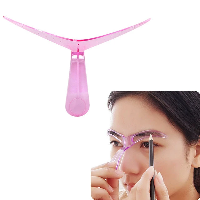 Cheap Wholesale Custom Makeup Plastic Cosmetic Tools Eyebrow Shape Stencil