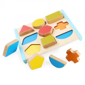 Cheap Wooden Montessori Shape Matching Learning Board Math Toys for kids