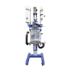 Chemistry Reaction Vessel Double Jacketed Agitated 5 L Glass Reactor