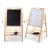 Import Children Educational Toys Adjustable EcoFriendly Wooden Double Side Drawing Board With Eraser Chalk from China