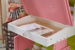 children furniture designs foldable wooden kids study table and chair with storage drawers