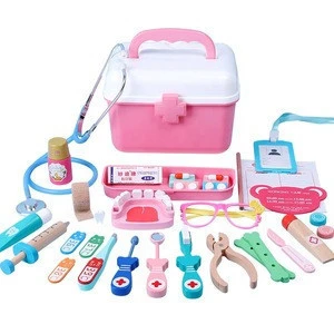 Children&#39;s nurse injection toy simulation suit dental medical kit toolbox girl boy stethoscope nurse doctor toy