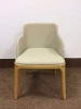 China cheap fabric leather restaurant chair table chair with wood leg