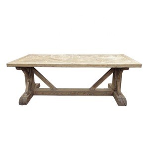 China factory wholesale antique recycled wooden dining room table designs