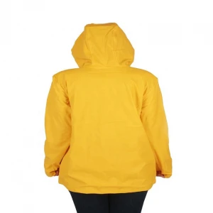 China Hebei OEKO-TEX Bionic adult reflective reusable custom  thicken Yellow PU raincoat waterproof warm casual  rain jacket