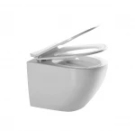 China High quality Western bathroom WC round wall hung toilet for concealed P-trap 180mm back to wall toilets