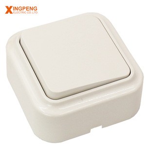 China made oem10a surface mounted wall switch 1gang 1way electrical switch and socket 2 way european wall switch low price