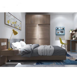 China Manufacturer Modern Apartment Hotel Bedroom Furniture  Design With Sofa Bed