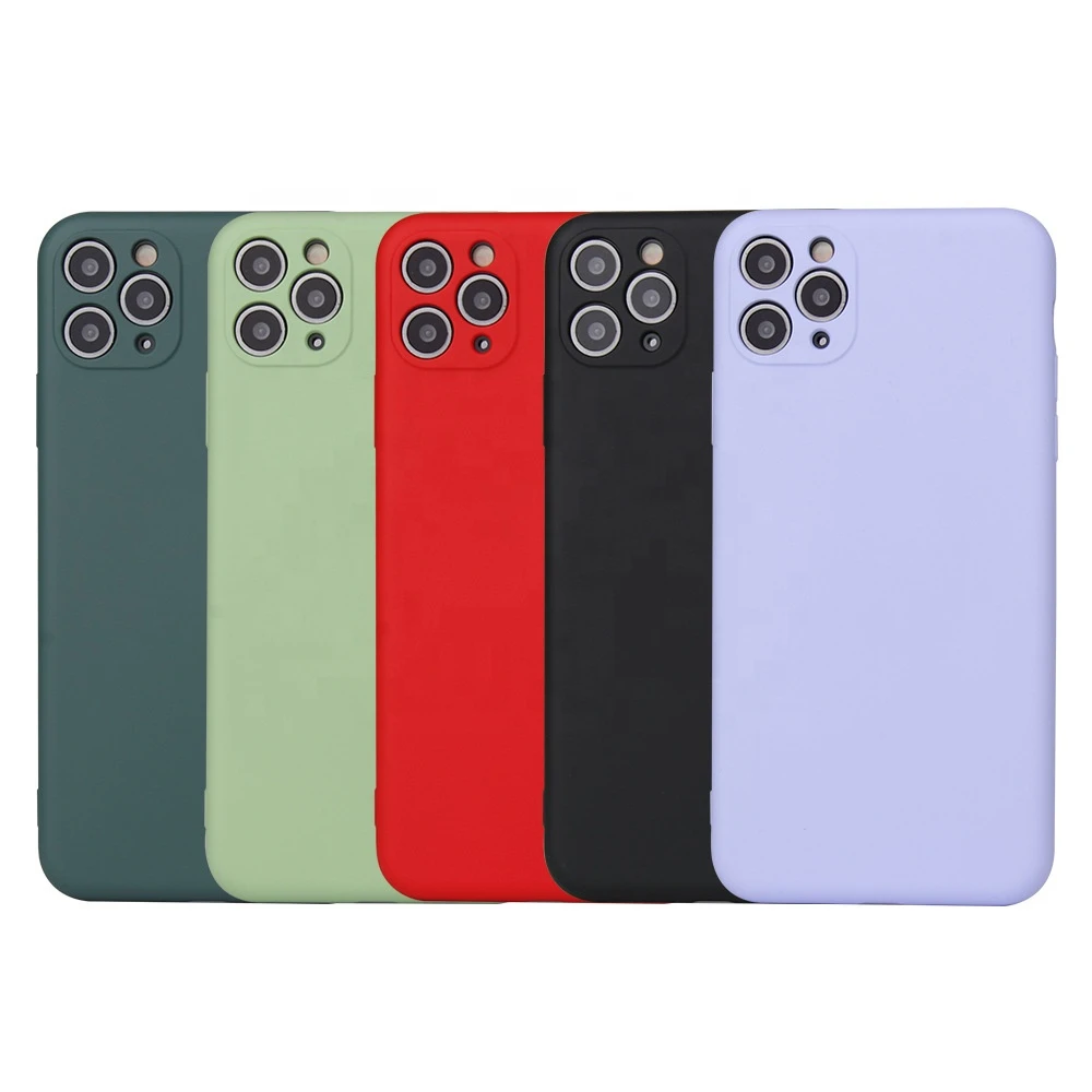 China Manufacturer Soft TPU Camera Protection Candy Color Cellphone case Matte Cover for iPhone 11
