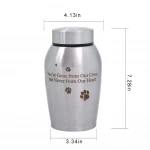 China Manufacturer Stainless Steel Cremation Pet Urns Pet Urns Pet Urn With Photo