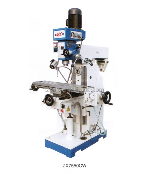 China popular hot universal multifunctional drilling and milling machine ZX7550CW