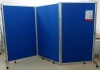 China supplier decorative notice advertising folding screen with wheels for office