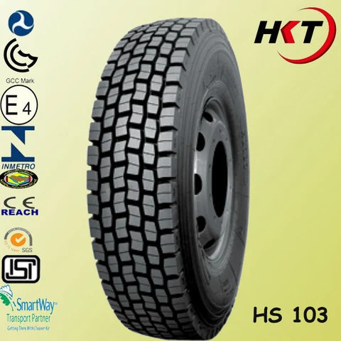 China TAITONG brand 11R22.5 ply 16 with pattern HS103 wholesale truck tire