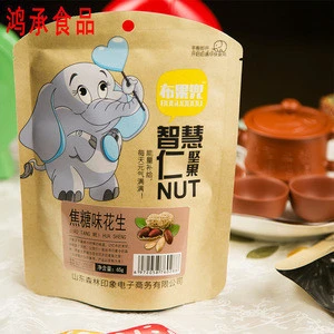China Wholesale Caramel Flavored Bag Peanut Nut With Shell Casual Snacks