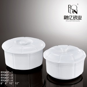 China wholesale cheap eco-friendly porcelain cookware pot ceramic porcelain soup pot