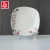 Import Chinese household ceramic flat plate soup set decorated with small flowers from China