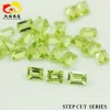Chinese Octagon step cut Natural Peridot stone in loose gemstone