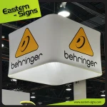 Circular Advertising Aluminum Hanging Signs Display
