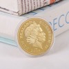 Classic antique style american silver 18k gold coin eagle coin