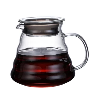 Classic Borosilicate Coffee Pot 500ml Glass Coffee Maker Pour Over Coffee Teapot